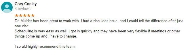 Chiropractic Excelsior MN Testimonial